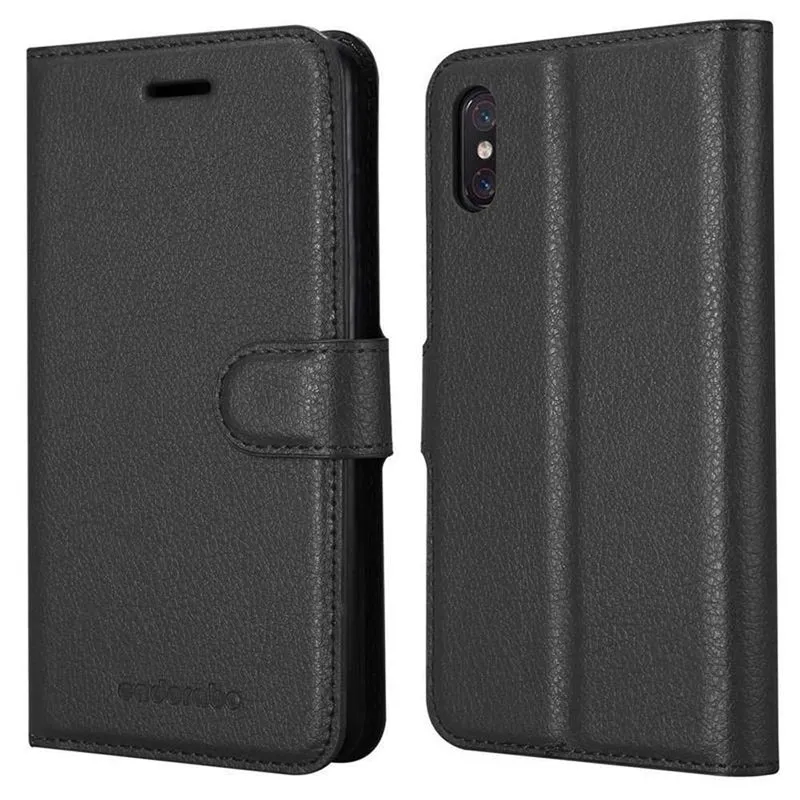 Cadorabo Hülle kompatibel mit Xiaomi Mi 8 PRO Schutzhülle mit Magnetverschluss, Standfunktion und Kartenfach