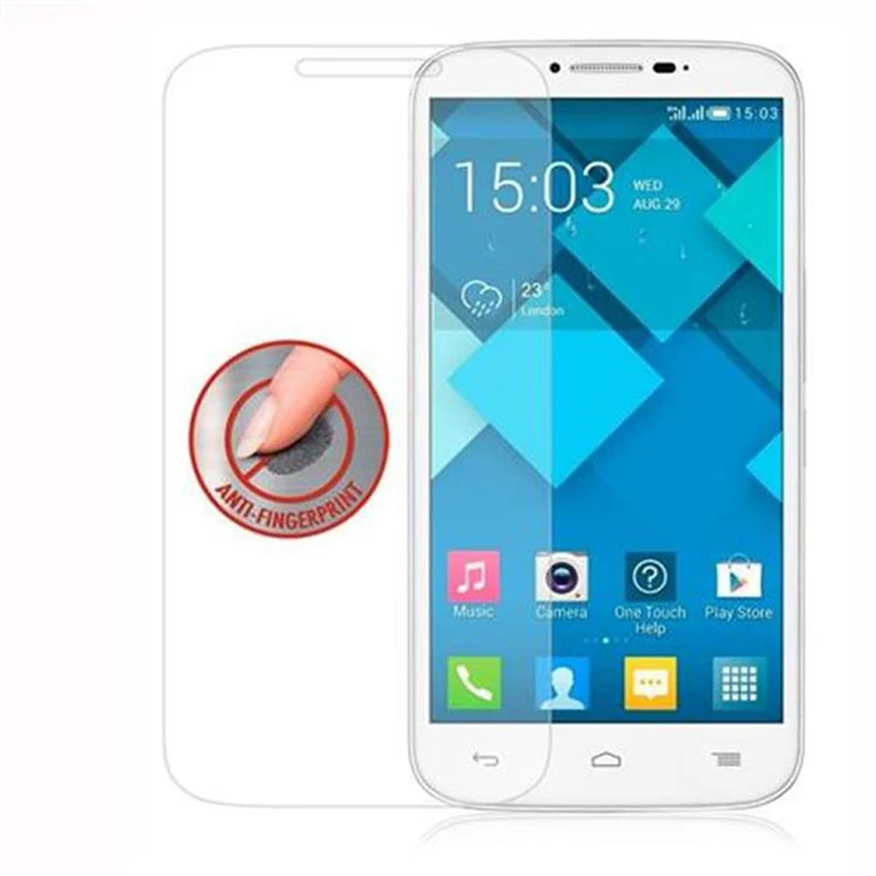 Cadorabo Panzer Folie kompatibel mit Alcatel OneTouch POP C9 - Schutzfolie Gehärtetes (Tempered) Display-Schutzglas in 9H Härte mit 3D Touch Kompatibilität