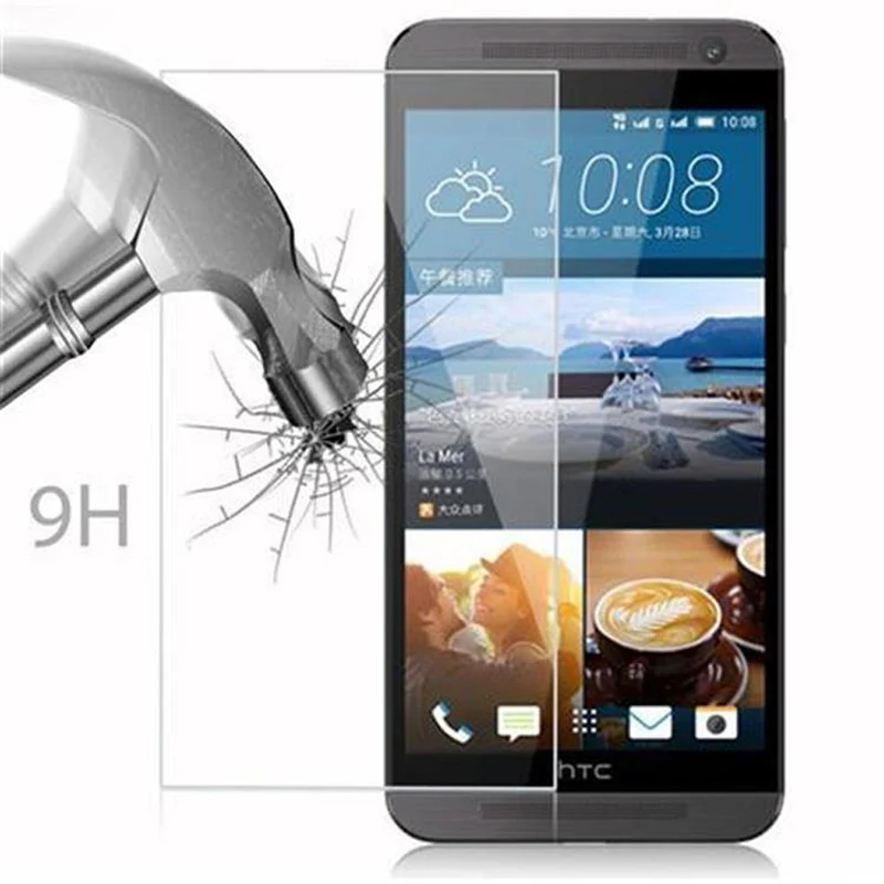 Cadorabo Panzer Folie kompatibel mit HTC ONE E9 - Schutzfolie Gehärtetes (Tempered) Display-Schutzglas in 9H Härte mit 3D Touch Kompatibilität