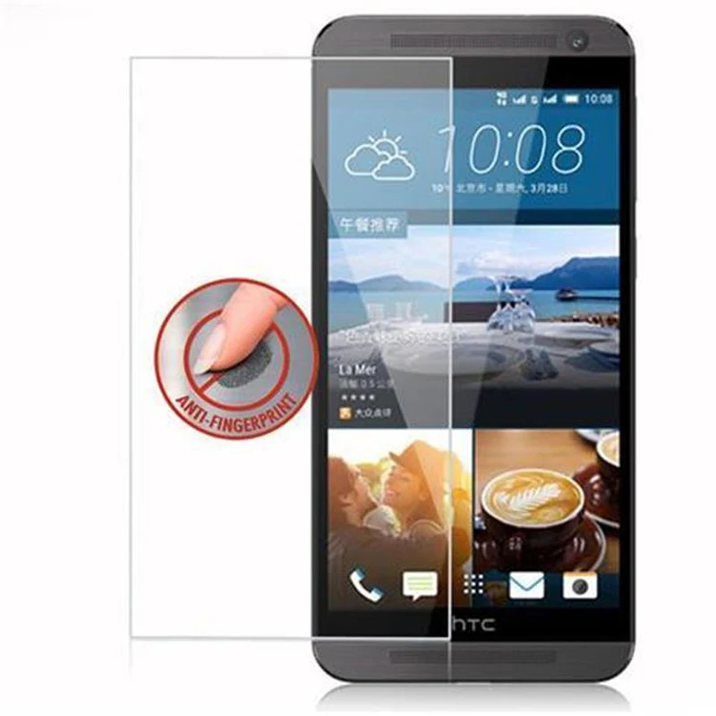 Cadorabo Panzer Folie kompatibel mit HTC ONE E9 - Schutzfolie Gehärtetes (Tempered) Display-Schutzglas in 9H Härte mit 3D Touch Kompatibilität