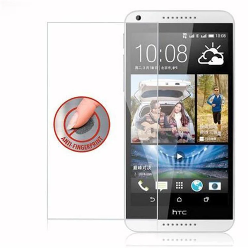 Cadorabo Panzer Folie kompatibel mit HTC Desire 816 - Schutzfolie Gehärtetes (Tempered) Display-Schutzglas in 9H Härte mit 3D Touch Kompatibilität