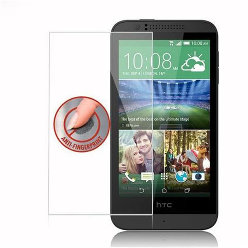 Cadorabo Panzer Folie kompatibel mit HTC Desire 510 - Schutzfolie Gehärtetes (Tempered) Display-Schutzglas in 9H Härte mit 3D Touch Kompatibilität