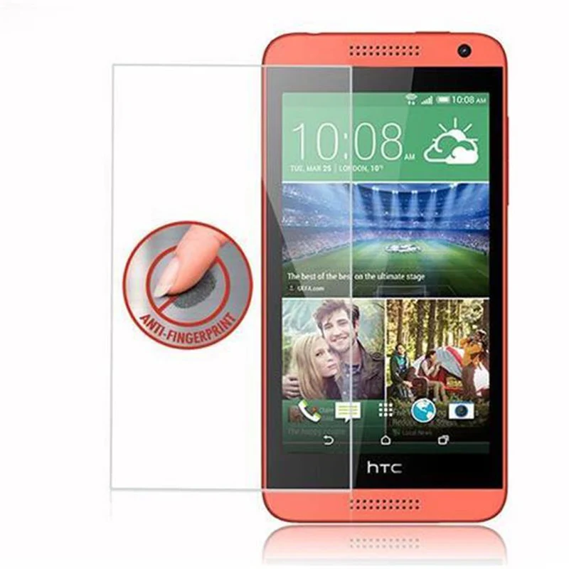 Cadorabo Panzer Folie kompatibel mit HTC Desire 610 - Schutzfolie Gehärtetes (Tempered) Display-Schutzglas in 9H Härte mit 3D Touch Kompatibilität