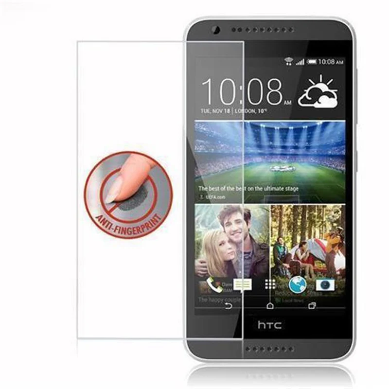 Cadorabo Panzer Folie kompatibel mit HTC Desire 620 - Schutzfolie Gehärtetes (Tempered) Display-Schutzglas in 9H Härte mit 3D Touch Kompatibilität