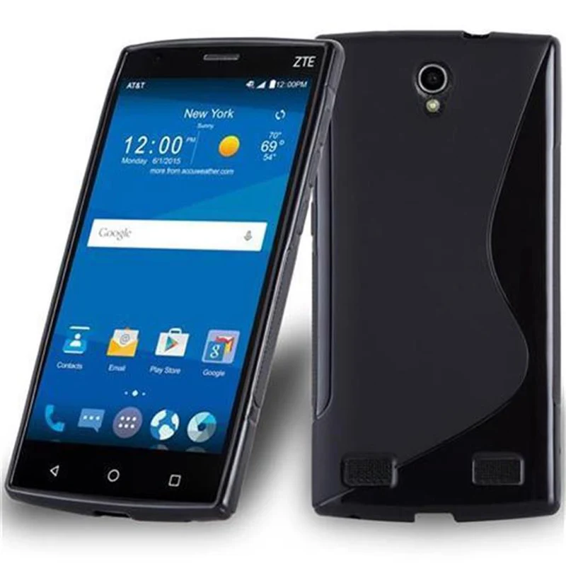 Cadorabo Hülle kompatibel mit ZTE ZMAX 2 Schutzhülle aus flexiblem TPU Silikon