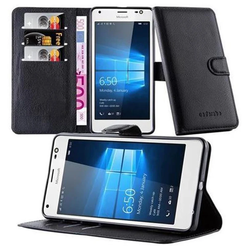 Cadorabo Hülle kompatibel mit Nokia Lumia 850 Schutzhülle mit Magnetverschluss, Standfunktion und Kartenfach