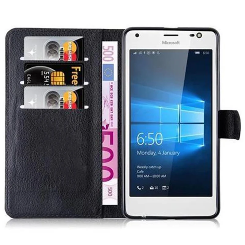 Cadorabo Hülle kompatibel mit Nokia Lumia 850 Schutzhülle mit Magnetverschluss, Standfunktion und Kartenfach