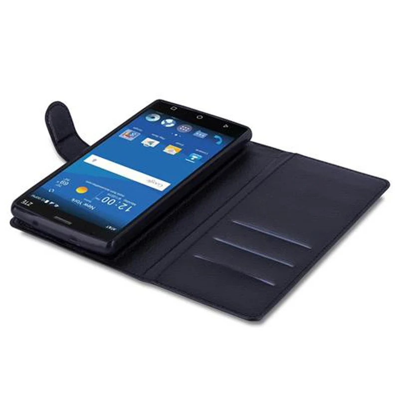 Cadorabo Hülle kompatibel mit ZTE ZMAX 2 Schutzhülle mit Magnetverschluss, Standfunktion und Kartenfach