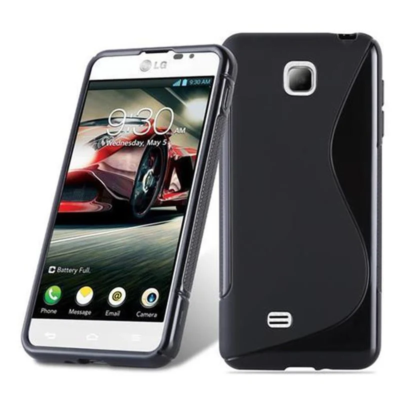 Cadorabo Hülle kompatibel mit LG OPTIMUS F5 / LUCID 2 Schutzhülle aus flexiblem TPU Silikon