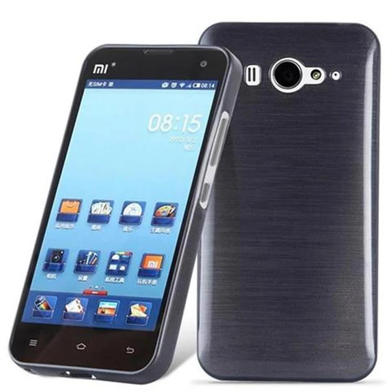 Cadorabo Hülle kompatibel mit Xiaomi Mi 2 Schutzhülle aus flexiblem TPU Silikon im Brushed Design