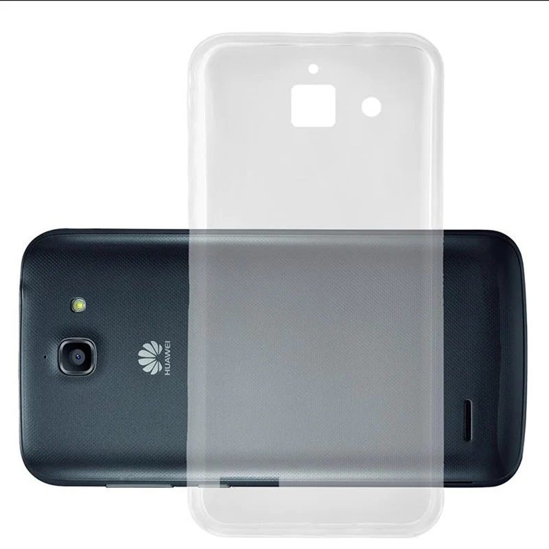 Cadorabo Hülle kompatibel mit Huawei ASCEND G730 Schutzhülle aus flexiblem TPU Silikon
