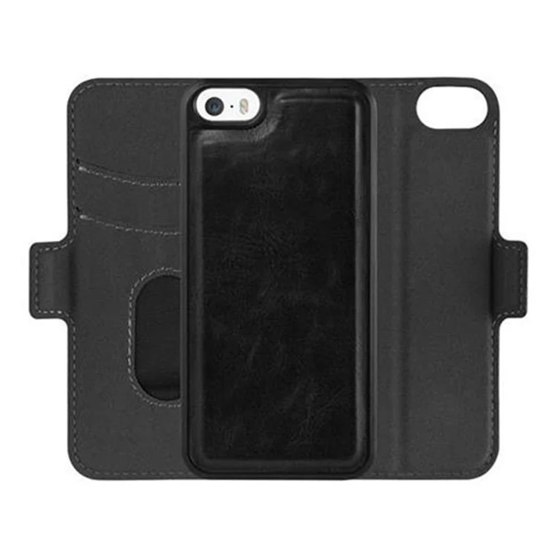 Cadorabo Hülle kompatibel mit Apple iPhone 5 / 5S / SE 2016 Schutzhülle im 2-in-1 Design mit Standfunktion und Kartenfach