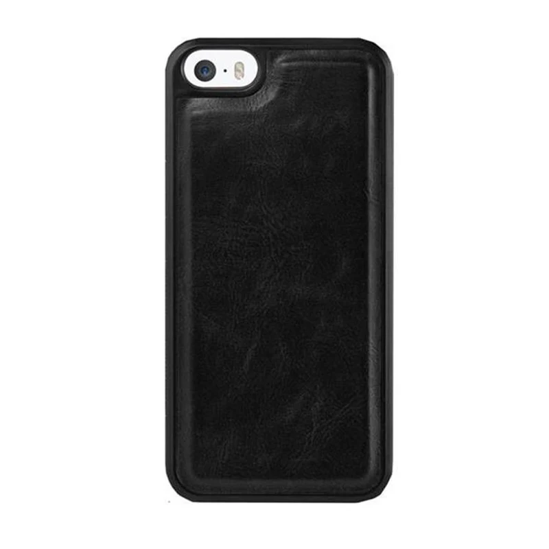 Cadorabo Hülle kompatibel mit Apple iPhone 5 / 5S / SE 2016 Schutzhülle im 2-in-1 Design mit Standfunktion und Kartenfach