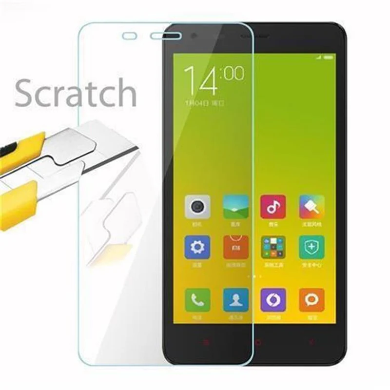 Cadorabo Panzer Folie kompatibel mit Xiaomi RedMi 2A - Schutzfolie Gehärtetes (Tempered) Display-Schutzglas in 9H Härte mit 3D Touch Kompatibilität