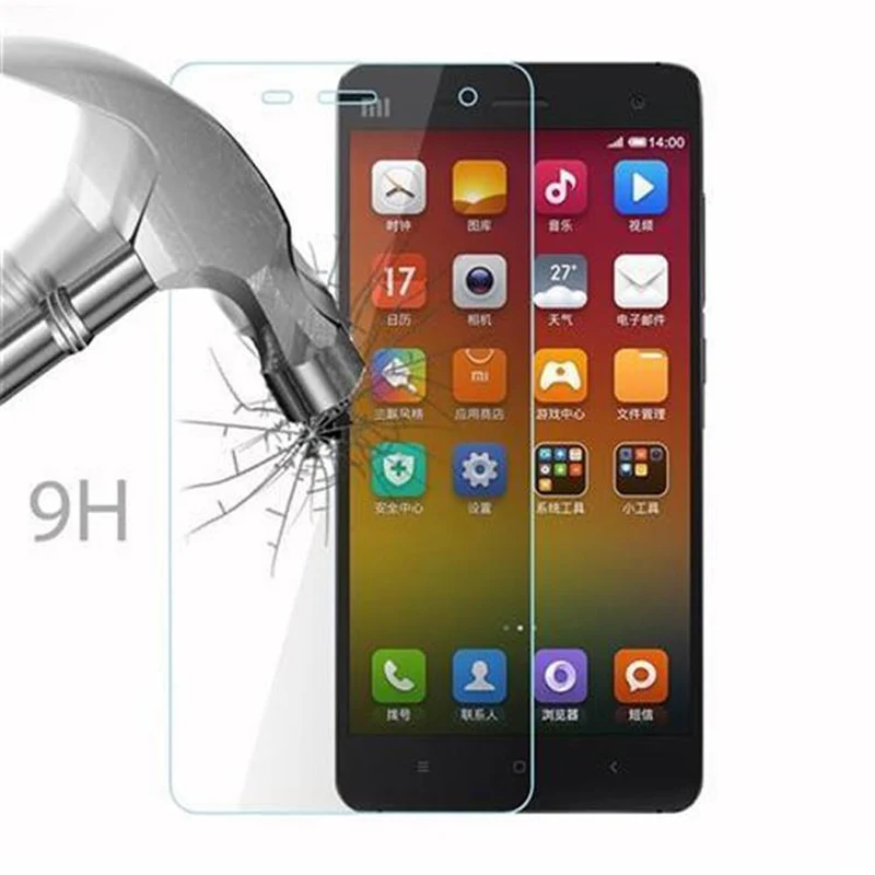 Cadorabo Panzer Folie kompatibel mit Xiaomi Mi 4 - Schutzfolie Gehärtetes (Tempered) Display-Schutzglas in 9H Härte mit 3D Touch Kompatibilität