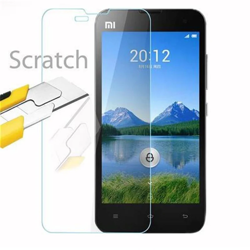 Cadorabo Panzer Folie kompatibel mit Xiaomi Mi 2s - Schutzfolie Gehärtetes (Tempered) Display-Schutzglas in 9H Härte mit 3D Touch Kompatibilität