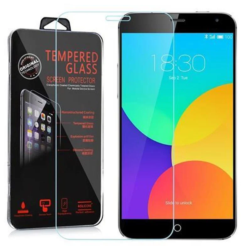 Cadorabo Panzer Folie kompatibel mit MEIZU MX4 - Schutzfolie Gehärtetes (Tempered) Display-Schutzglas in 9H Härte mit 3D Touch Kompatibilität