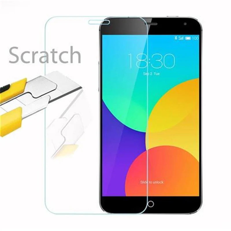 Cadorabo Panzer Folie kompatibel mit MEIZU MX4 - Schutzfolie Gehärtetes (Tempered) Display-Schutzglas in 9H Härte mit 3D Touch Kompatibilität