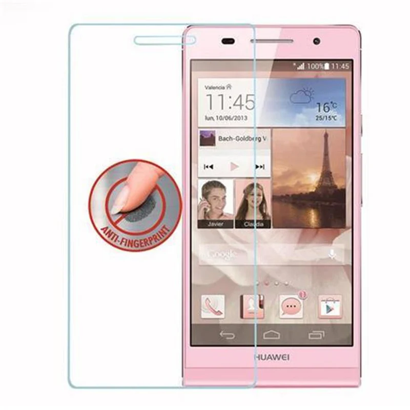 Cadorabo Panzer Folie kompatibel mit Huawei ASCEND P6 - Schutzfolie Gehärtetes (Tempered) Display-Schutzglas in 9H Härte mit 3D Touch Kompatibilität