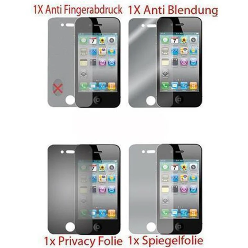 Cadorabo Displayschutzfolien kompatibel mit Sony Xperia SP - Schutzfolien 4 Folien (1x Privacy - 1x Spiegel - 1x Matt - 1x Anti-Fingerabdruck)