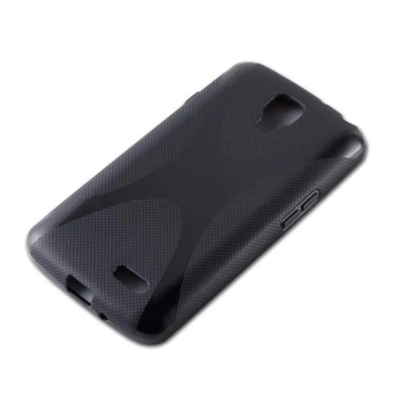Cadorabo Hülle kompatibel mit LG F70 Schutzhülle aus flexiblem TPU Silikon