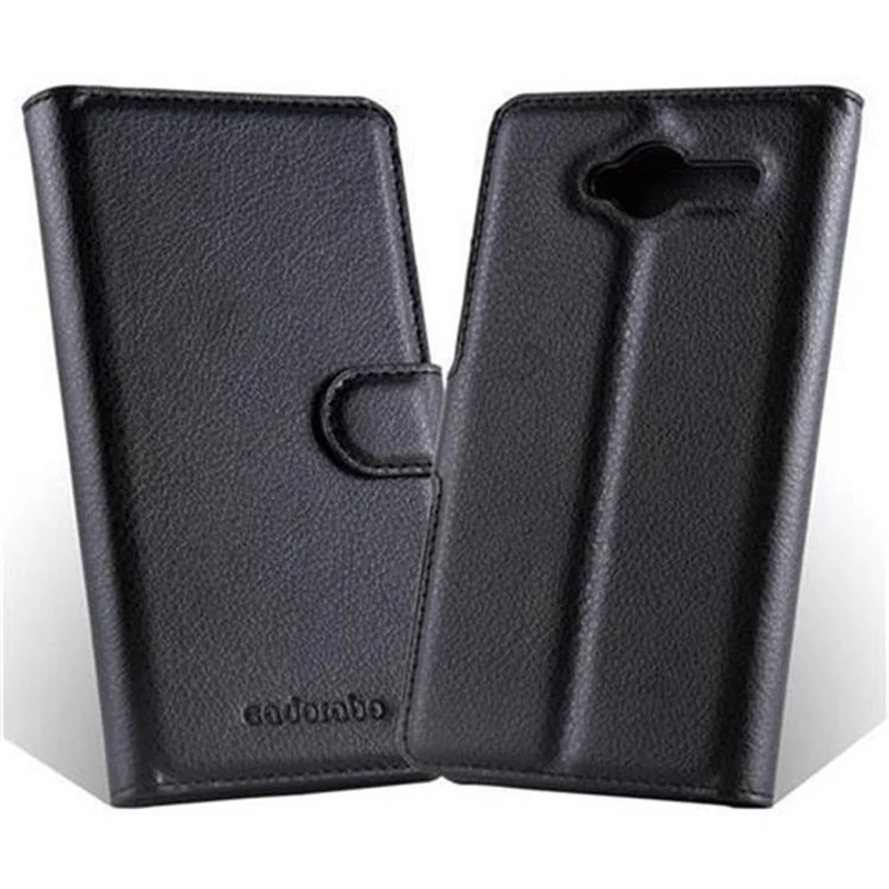 Cadorabo Hülle kompatibel mit ZTE Blade L3 Schutzhülle mit Magnetverschluss, Standfunktion und Kartenfach