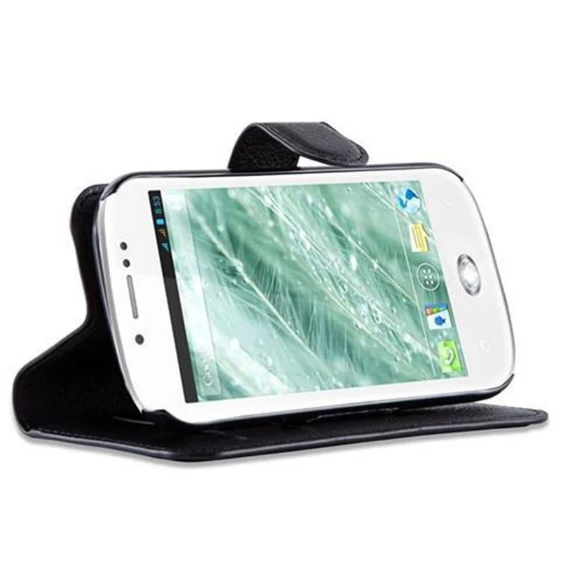 Cadorabo Hülle kompatibel mit WIKO SUBLIM Schutzhülle mit Magnetverschluss, Standfunktion und Kartenfach