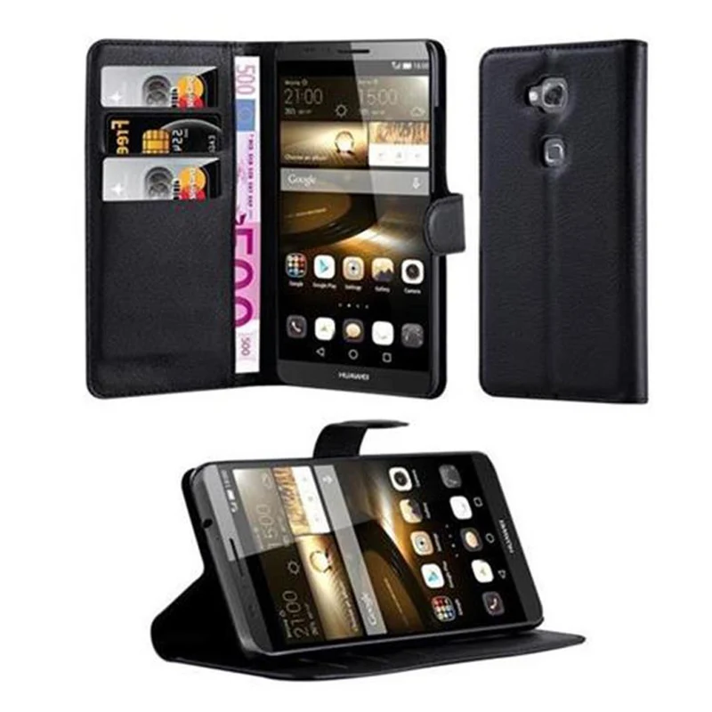Cadorabo Hülle kompatibel mit Huawei D3 MATE 7 MINI Schutzhülle mit Magnetverschluss, Standfunktion und Kartenfach