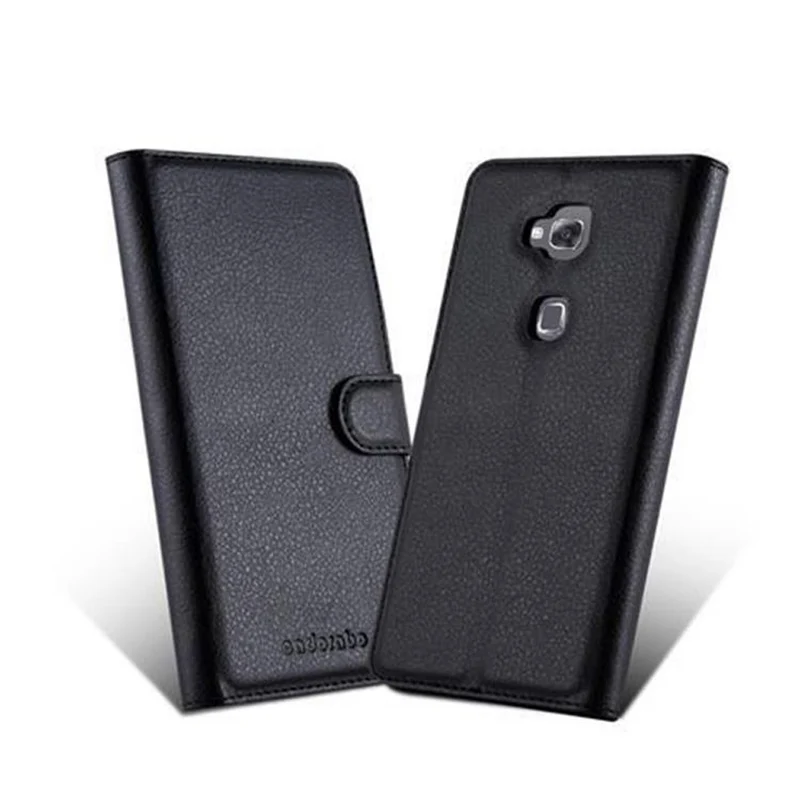 Cadorabo Hülle kompatibel mit Huawei D3 MATE 7 MINI Schutzhülle mit Magnetverschluss, Standfunktion und Kartenfach