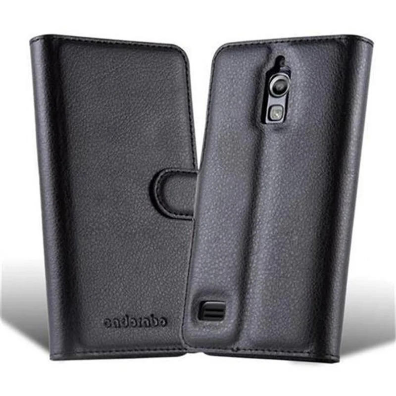 Cadorabo Hülle kompatibel mit Huawei ASCEND G526 Schutzhülle mit Magnetverschluss, Standfunktion und Kartenfach