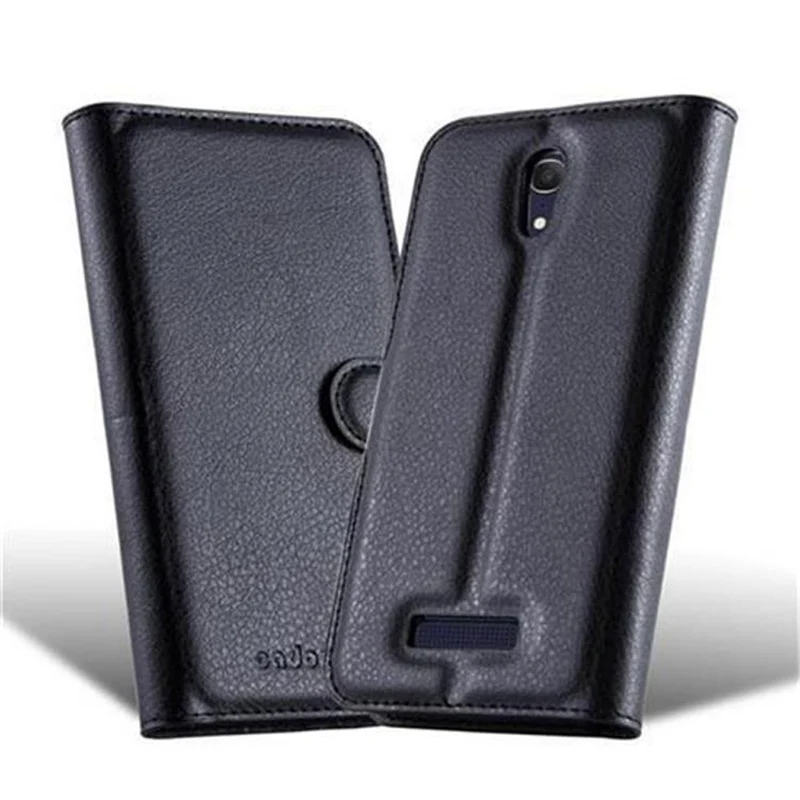 Cadorabo Hülle kompatibel mit Alcatel OneTouch POP S7 Schutzhülle mit Magnetverschluss, Standfunktion und Kartenfach
