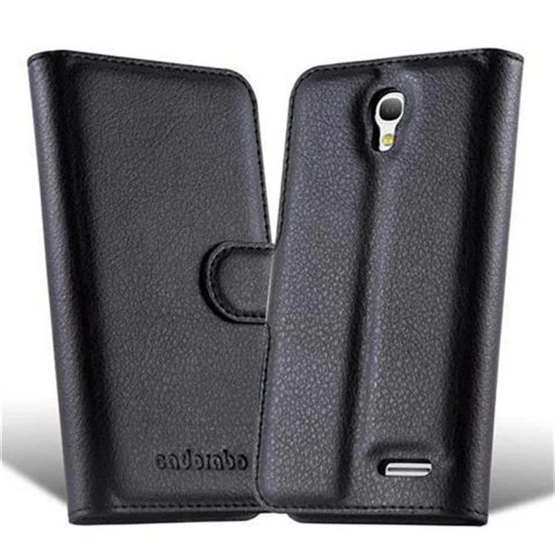 Cadorabo Hülle kompatibel mit Alcatel OneTouch POP S3 Schutzhülle mit Magnetverschluss, Standfunktion und Kartenfach