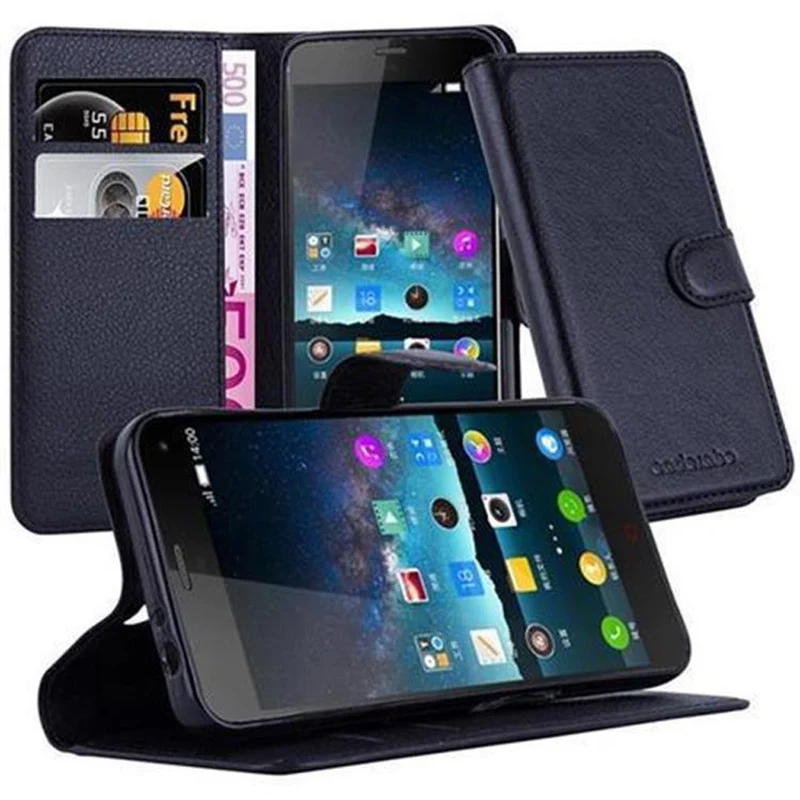Cadorabo Hülle kompatibel mit ZTE Nubia Z7 MINI Schutzhülle mit Magnetverschluss, Standfunktion und Kartenfach