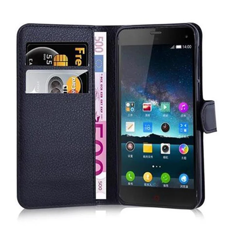Cadorabo Hülle kompatibel mit ZTE Nubia Z7 MINI Schutzhülle mit Magnetverschluss, Standfunktion und Kartenfach