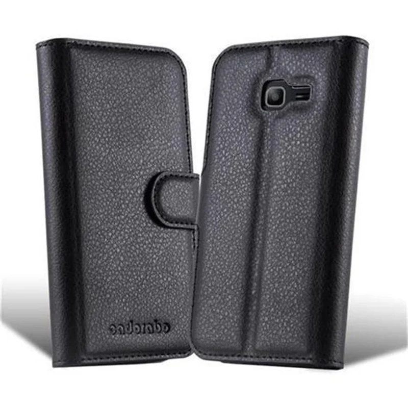 Cadorabo Hülle kompatibel mit Samsung Galaxy STAR PRO Schutzhülle mit Magnetverschluss, Standfunktion und Kartenfach