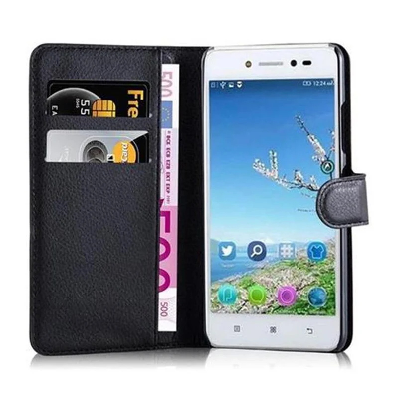 Cadorabo Hülle kompatibel mit Lenovo S90 Schutzhülle mit Magnetverschluss, Standfunktion und Kartenfach
