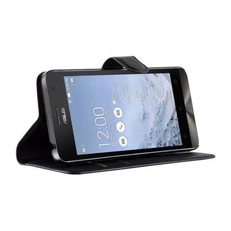 Cadorabo Hülle kompatibel mit Asus ZenFone 5 2014 Schutzhülle mit Magnetverschluss, Standfunktion und Kartenfach