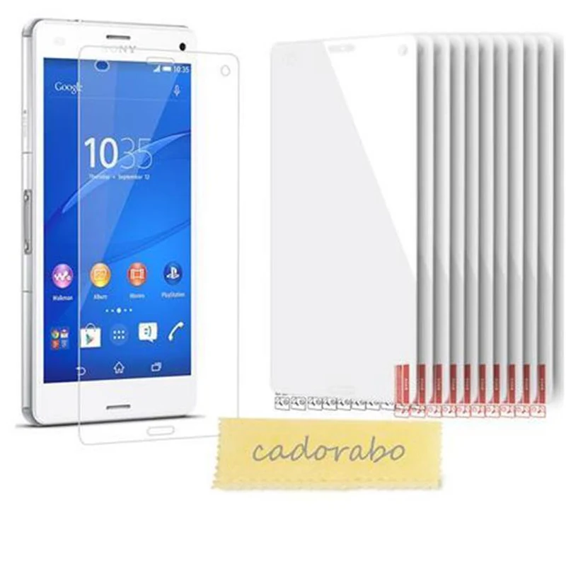Cadorabo Displayschutzfolien kompatibel mit Sony Xperia Z3 COMPACT - Schutzfolien 10 Stück hochtransparenter Schutzfolien gegen Staub, Schmutz und Kratzer