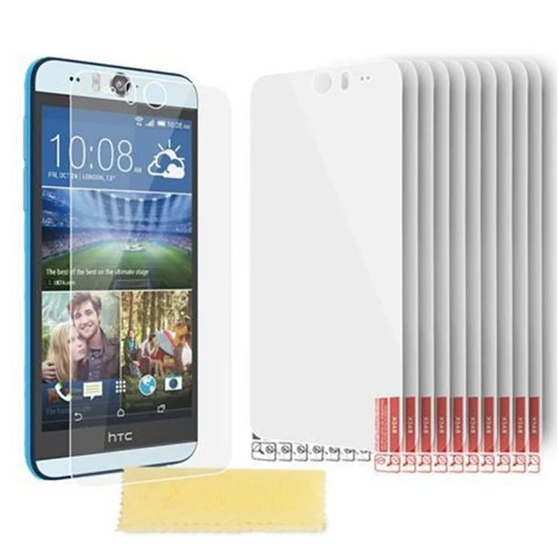Cadorabo Displayschutzfolien kompatibel mit HTC Desire EYE - Schutzfolien 10 Stück hochtransparenter Schutzfolien gegen Staub, Schmutz und Kratzer