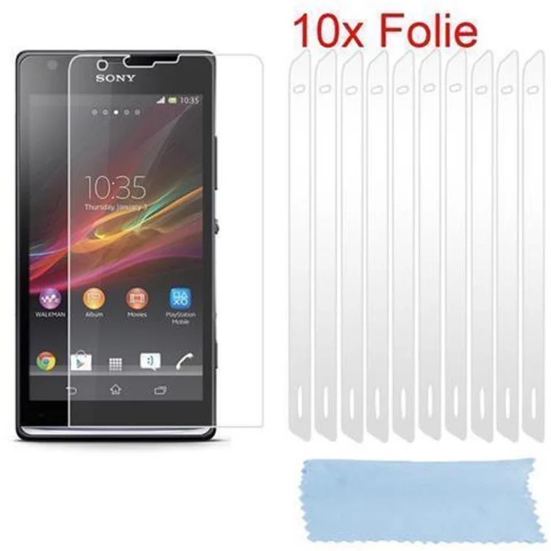 Cadorabo Displayschutzfolien kompatibel mit Sony Xperia Z1 - Schutzfolien 10 Stück hochtransparenter Schutzfolien gegen Staub, Schmutz und Kratzer