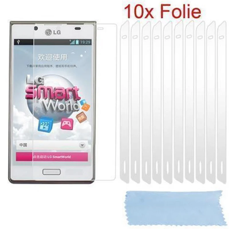 Cadorabo Displayschutzfolien kompatibel mit LG G2 - Schutzfolien 10 Stück hochtransparenter Schutzfolien gegen Staub, Schmutz und Kratzer