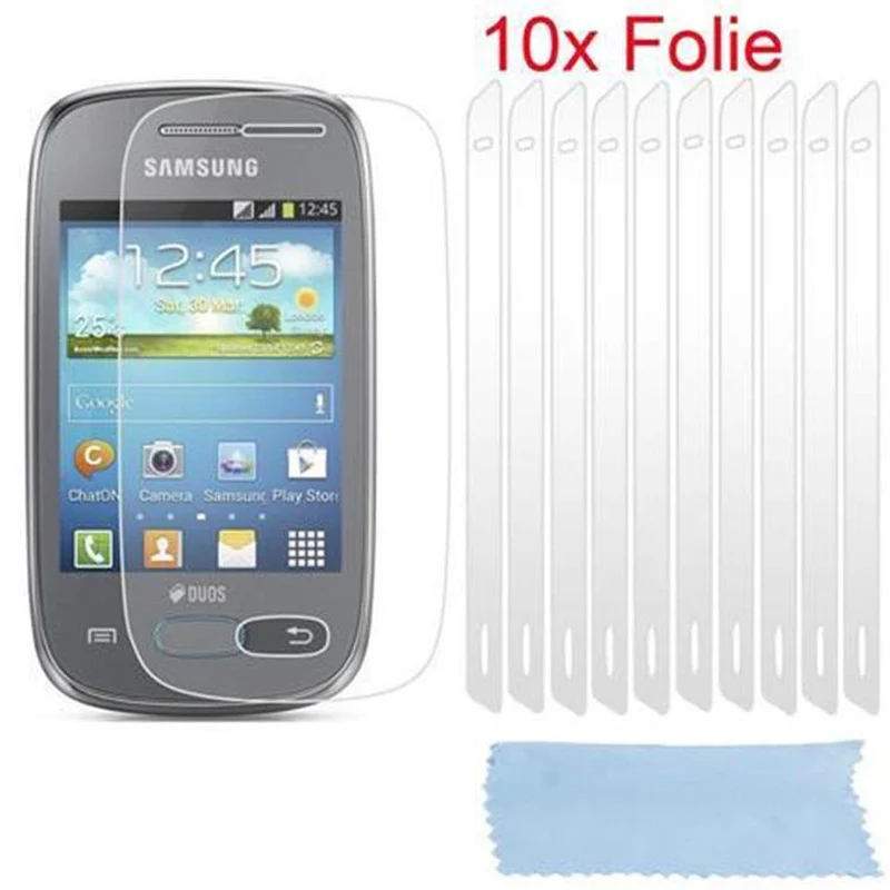 Cadorabo Displayschutzfolien kompatibel mit Samsung Galaxy POCKET NEO - Schutzfolien 10 Stück hochtransparenter Schutzfolien gegen Staub, Schmutz und Kratzer