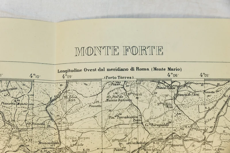Topografische/Militärkarte von Verona und Umgebung 1935