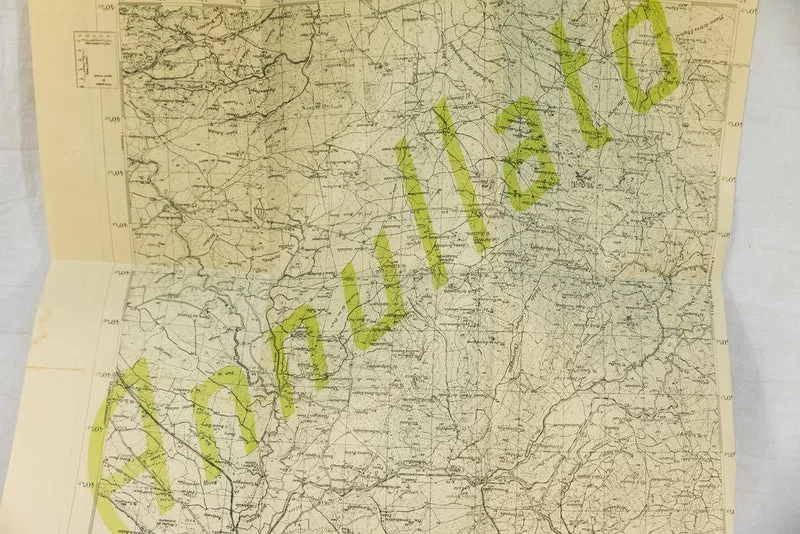 Topografische/Militärkarte von Verona und Umgebung 1935