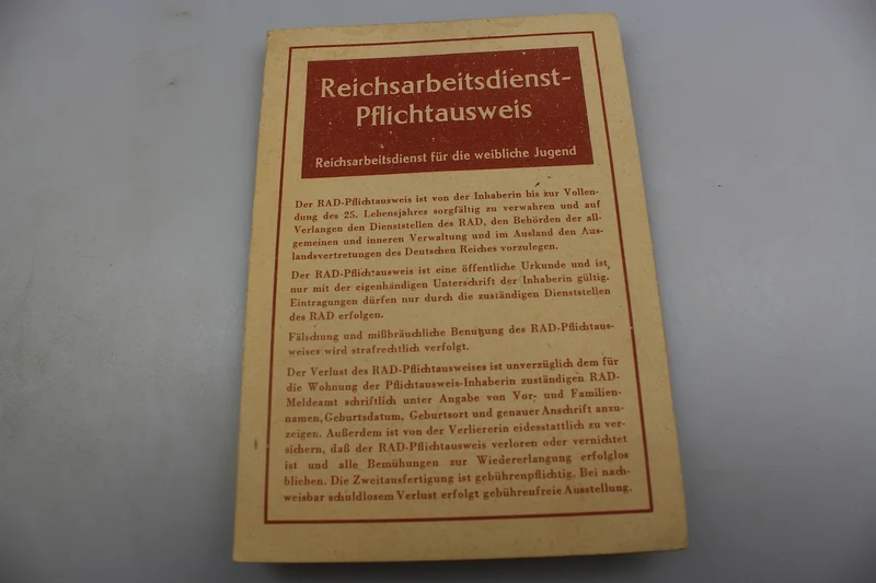 RAD - Pflichtausweis,