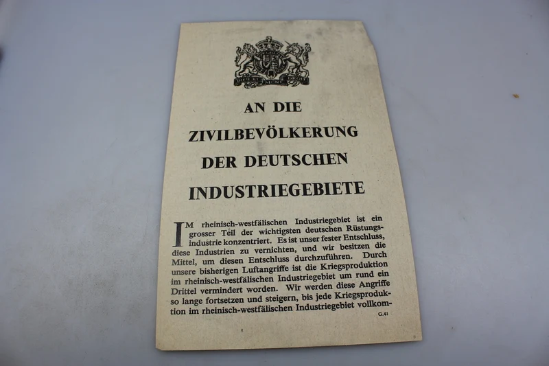 Alliierte Propagandabroschüre