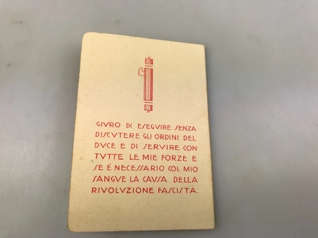 ONB-Karte "Little Italian" IX°