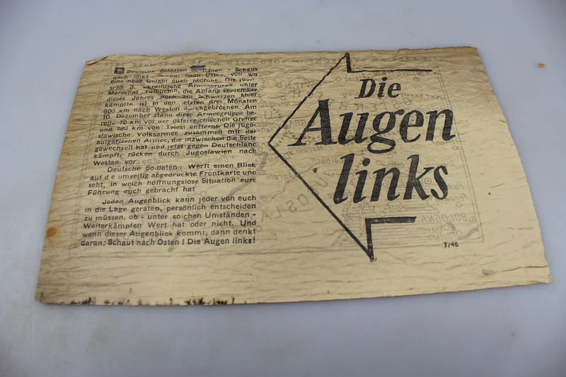 Alliierte Propagandabroschüre