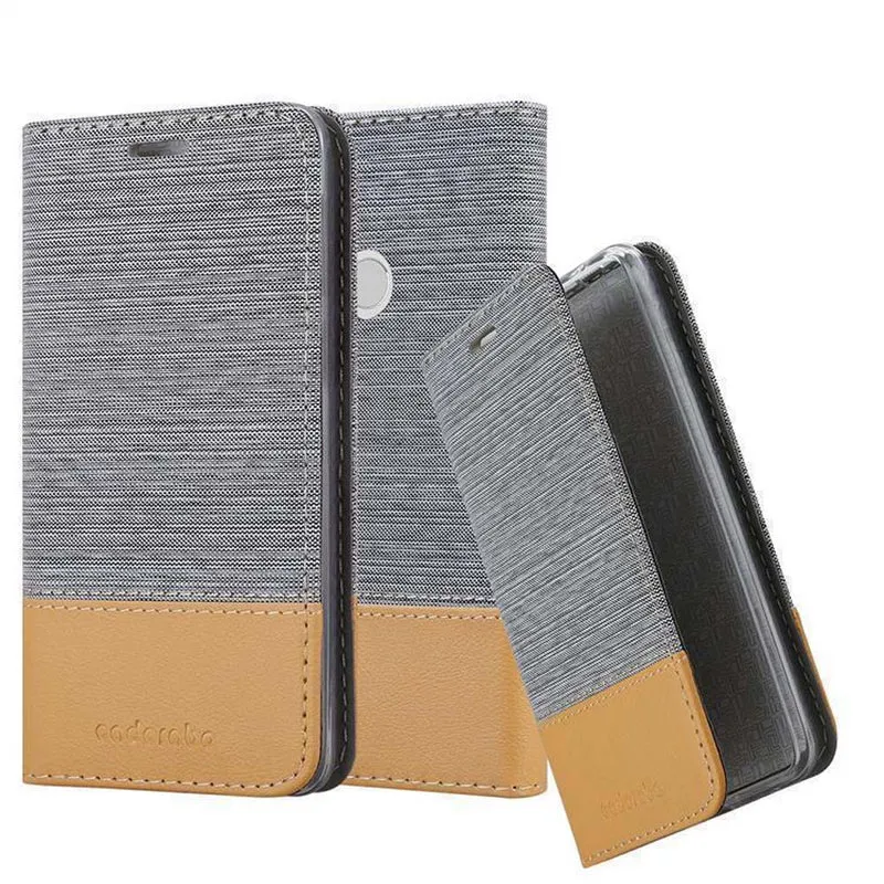 Cadorabo Hülle kompatibel mit Xiaomi RedMi NOTE 5A PRIME Schutzhülle mit Magnetverschluss, Standfunktion und Kartenfach