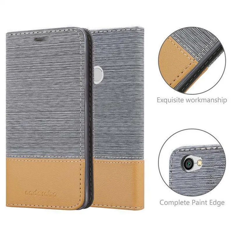 Cadorabo Hülle kompatibel mit Xiaomi RedMi NOTE 5A PRIME Schutzhülle mit Magnetverschluss, Standfunktion und Kartenfach